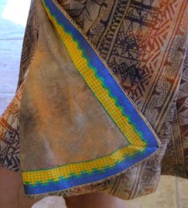 Trim on Dress Hemmed Edges