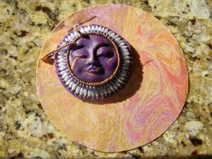 Beaded Sun Face Motif