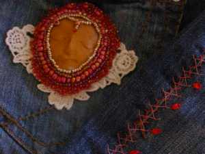 Jean Skirt Embellishment Details