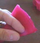 Slightly curved cut Slightly curved cut