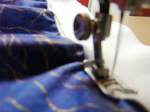 Stitching will gather skirt fabric