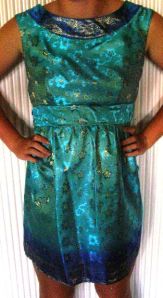 DD Dress - Front View (the stance indicates how happy she was to pose for the pix!) DD Dress - Front View (the stance indicates how happy she was to pose for the pix!)