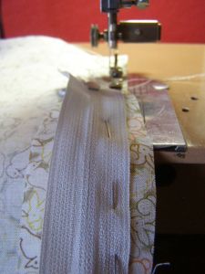 Sewing zipper to Lining Seam 1
