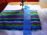 Step 5B:  Tape may help keep seams straight and even.
