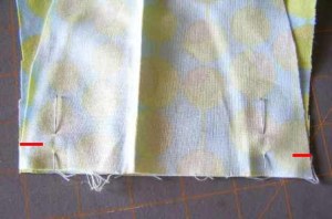 5.  Align red dots - RIGHT SIDES together