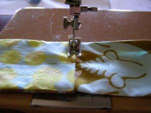 19.  Topstich the handle seam.