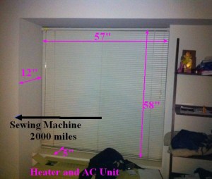 Recessed Window - currently decorated in the "Thrown Coat Motif"