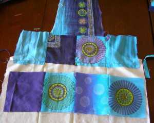 12. Squares 5 - 8 sew into a row, ready to flip and sew. 12. Squares 5 - 8 sew into a row, ready to flip and sew.