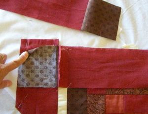 11. Sew Wide Border Rectangles and Squares as if they were just another strip.