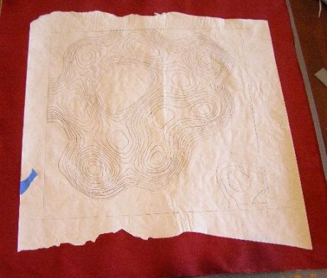 Ironed Freezer Paper to Pillow Top