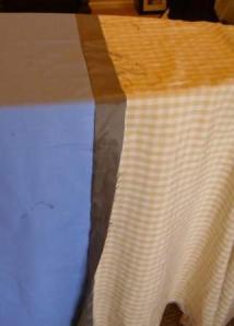 Flip the second stripe over and iron.