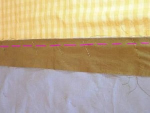 Photo 9: Approximate Location of Stitching Line