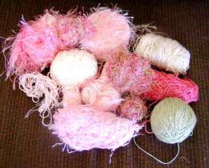 A small portion of The Stash that was used to create the sweater.