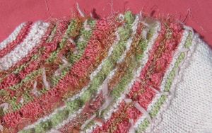 Yoke Detail on Original Bubbles and Butterfly Kisses Sweater