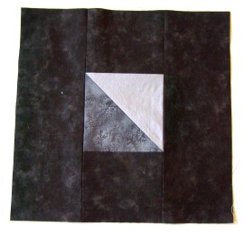 Block 2:  Half Square Triangle