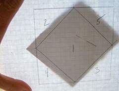 Hold up to window to verify Piece 1 is positioned correctly.