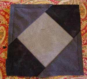 Square in a Square trimmed and ready for Borders.