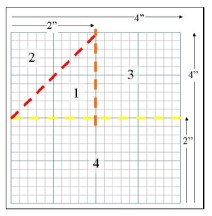 Paper Piecing Diagram for Boat Block
