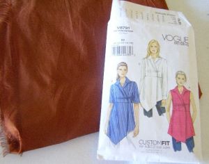 Vogue pattern and silk dupioni