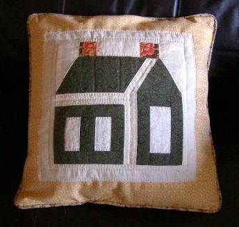 Schoolhouse Quilted Pillow
