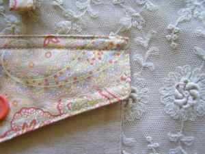 Back Pocket and Lace Skirt Panel Detail