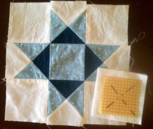 quilt top and square