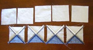 4 DHSTs, 1 center square and 4 white corner squares.