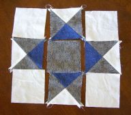 Lay out squares in pattern.