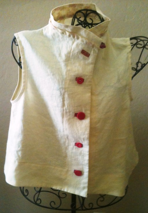 Stash Couture Butter Yellow Linen Top