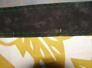 Topstitching lines