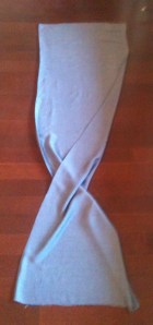 Flip lower edge over.