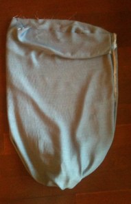 Pull top layer out of the way and pin second layer to third layer.