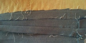 Press 5" unsewn section open.