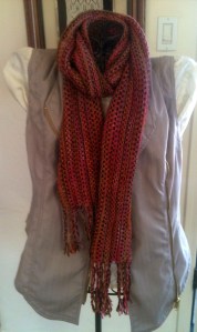 Herringbone Vest and Scrap Couture Scarf