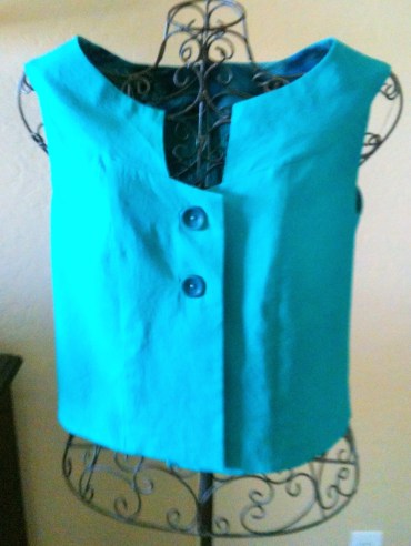 Smocked Teal Top