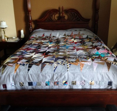 200+ Ties in a Quilt Top