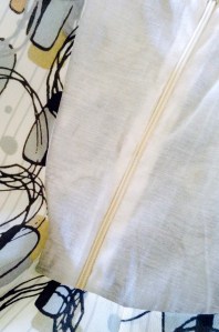Invisible Zipper Detail - Lining Side