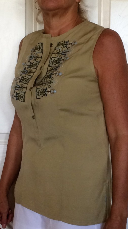 Silk Embellished Top