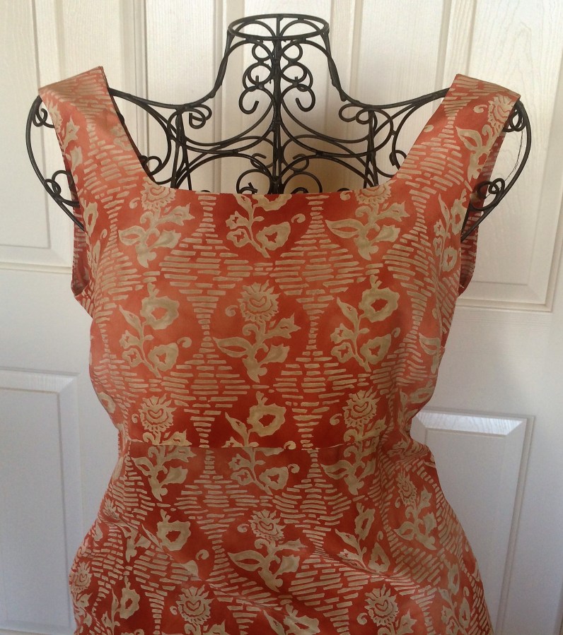 Bodice Front with Squared Neckline